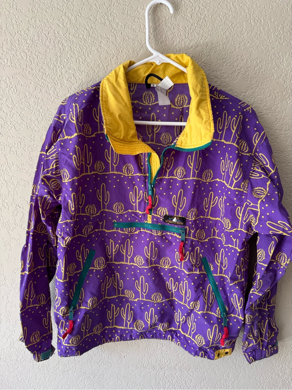 Sierra Designs Purple & Yellow Desert Print Pullover | Vintage